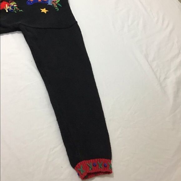 Tiara International Christmas Cardigan Sweater Size XL Holiday Sweater Stockings - Picture 5 of 15